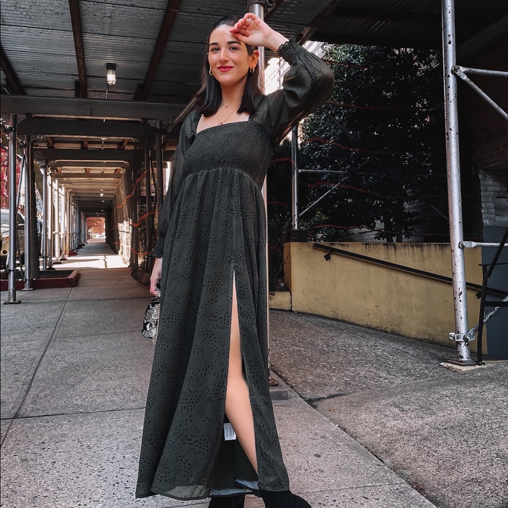 Few Moda Classic Smocked Maxi Dress